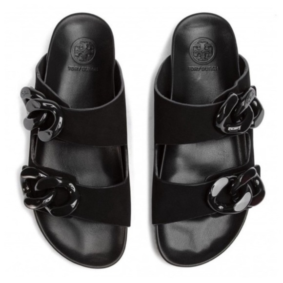 Tory Burch Shoes - TORY BURCH ADRIEN TWO BAND SLIDE SANDAL